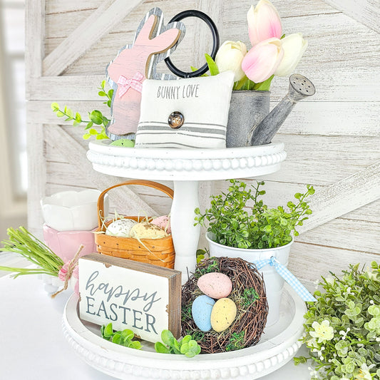 Bunny Love Tiered Tray Set