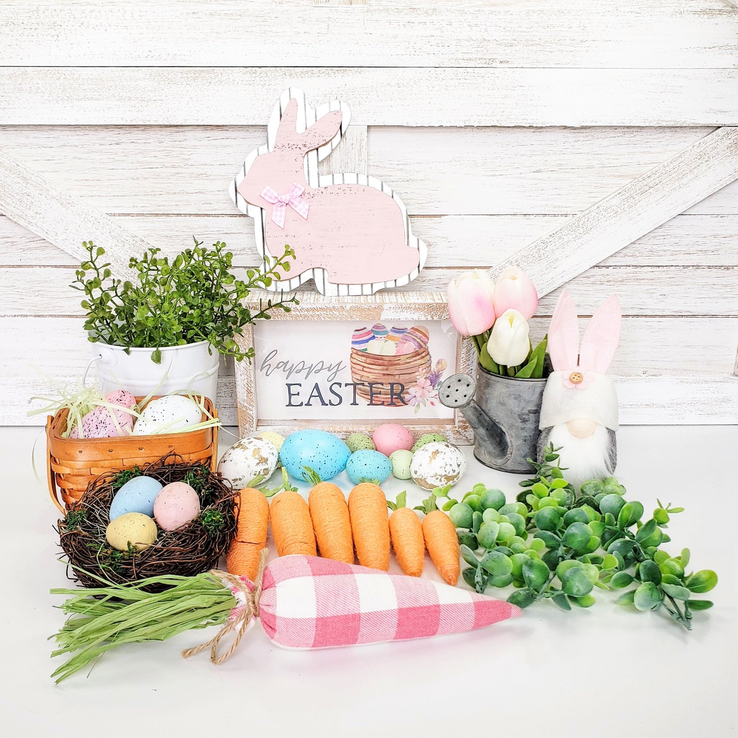 Happy Easter Pastel Deluxe Tiered Tray Set